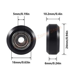 6Pcs 3D Printer POM Pulley Wheels 625ZZ Linear Bearing Ulley