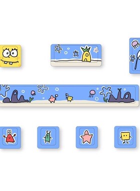 Cute Theme Personalized Addition Key Cap Eight Piece Set wit