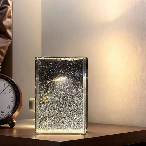 Christmas Night Light Sreet Lamps Christmas Crafts Snowy Nig