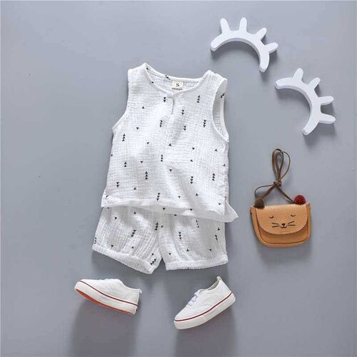 Cotton Toddler Kids Clothing Sets Summer Children Short Slee
