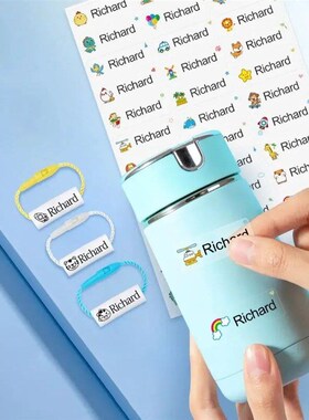 Customize Name Tag Sticker Waterproof Personalized Label for