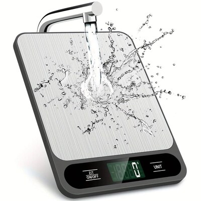 1pc Black Food Scale 10 Kilograms Digital Kitchen Scale Gram