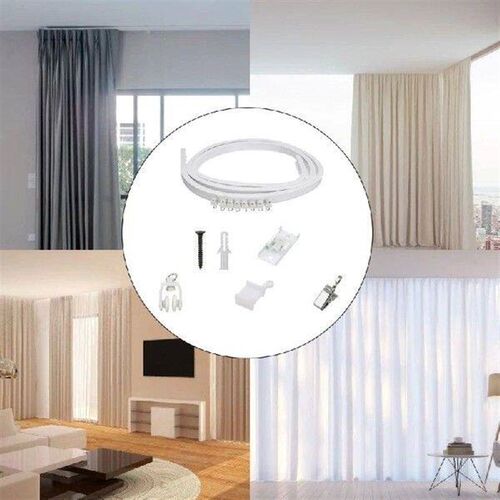 Multipurpose 5 Meter Ceiling Curtain Track with Rollers for