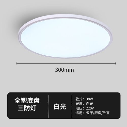Led Tri-proof Ceiling Light Simple Home Decoration Bedroom C