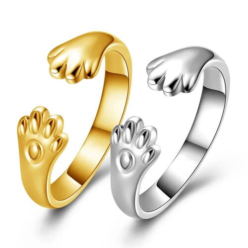 Cute Ring Cat Ear Finger Ring Animal Finger Open Design Adju