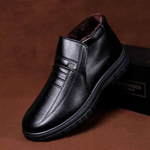 2023plus Size Winter Waterproof Mens Casual Leather Shoes F