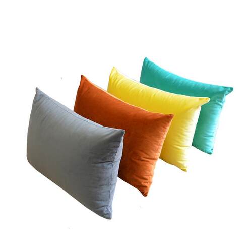 Velvet sofa rectangular cushion seat waist pillow抱枕套