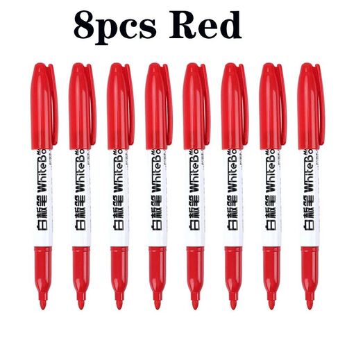 10PCSColorful Marker Whiteboard Pen Black White Markers Scho