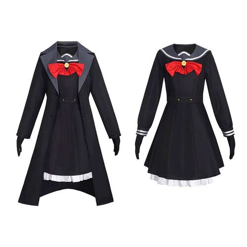 Blue Archive cosplay costume, smiling face professor, squint