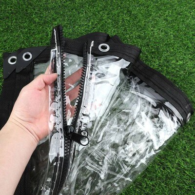 Customiable Transparent Tarpaulin With Zipper Outdoor Pergol