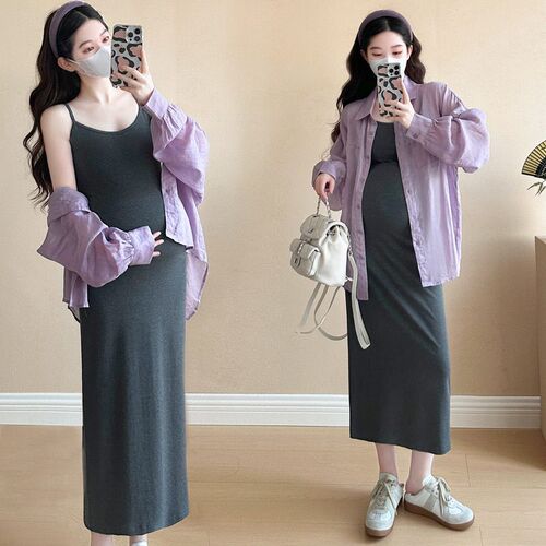 Real Shots In Stock~maternity Clothing Set Fashionable Loose