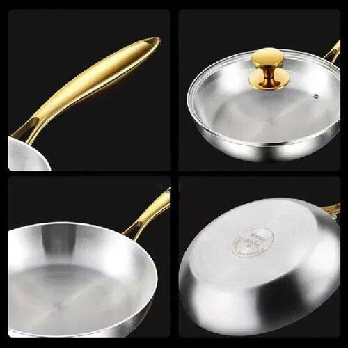 316 Stainless Steel Frying Pan Wok Pan Nonstick Cooking