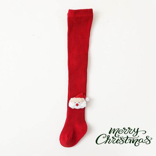 0-6Yrs Children Cartoon Christmas Tights Soft Cotton Baby Gi