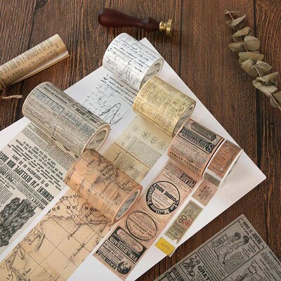 Journamm 11 Design Vintage Style Washi Paper Tape Scrapbooki