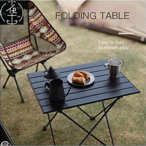 aluminium alloy camping table Portable foldable and chairs