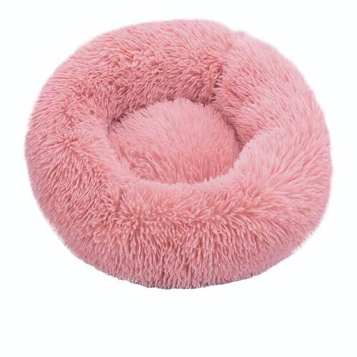 Round Cat Beds House Soft Long Plush Best Pet Dog Bed For Do