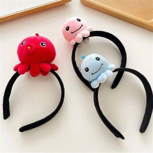Sea Animal Hairhoop for Female Face Washing Headband Plush
