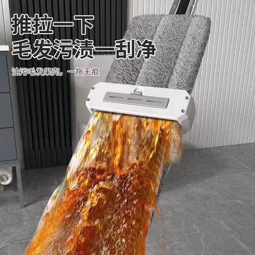 Mop Bucket with Wringer Set Hands Free Flat Floor Cleaning