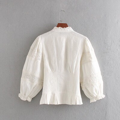 Stylish Women Blouse Embroidery Shirt Autumn  New Fashion Ho