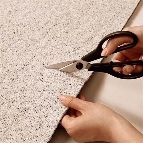 Lotus leaf silk ring floor mat dirt-resistant PVC floor mat
