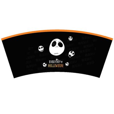 Halloween party paper plate tablecloth knife, fork and spoon