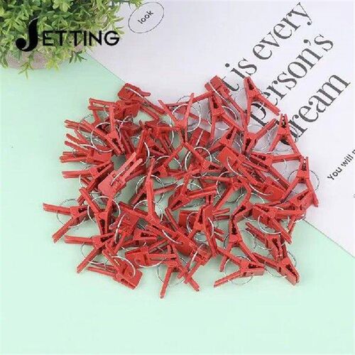 50pcs Durable Plastic Grafting Clamps Garden Plant Support