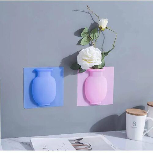 Sucker Silicone Vase Office Home Decorations Accessories y M
