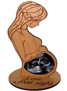 工艺品摆件立宝宝出生纪念立牌婴儿超声波检测B超留念孕妈妈