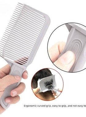 Men Barber Flat Top Fading Comb White Professional Hair Styl