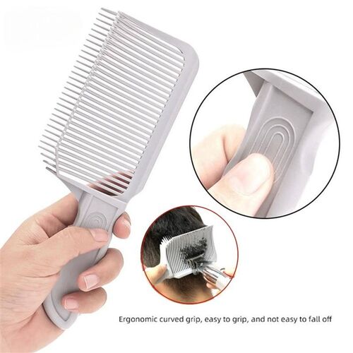Men Barber Flat Top Fading Comb White Professional Hair Styl