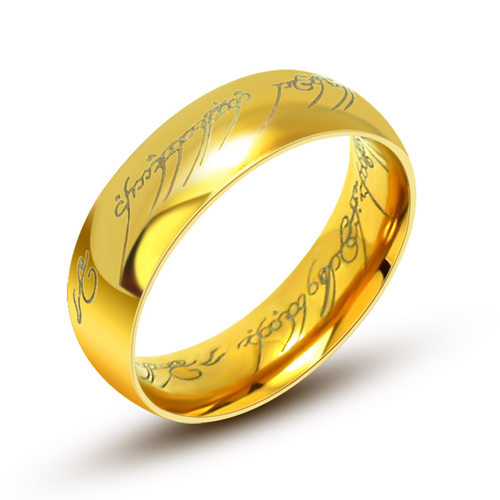 Black personality ring Sanskrit ring couple ring titanium st