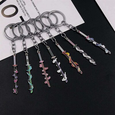 Anime Demon Slayer Sword Keychain Kimetsu no Yaiba Tomioka G