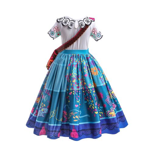 Girls Costume Princess Dress For Kids Encanto Mirabel Carniv
