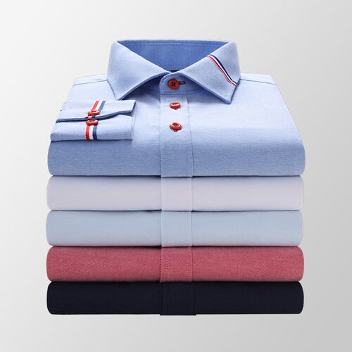 Quality Mens Long Sleeve Oxford Striped Casual Shirt Front