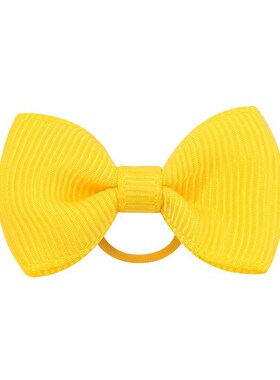 16 inch Kids Bow Ribbon Elastic Ponytail Hair Tie Headband 4
