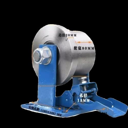 单边轨道轮工字钢轮铁门火车轨道轮地铁高铁滑轮槽钢轮槽轮刹车轮