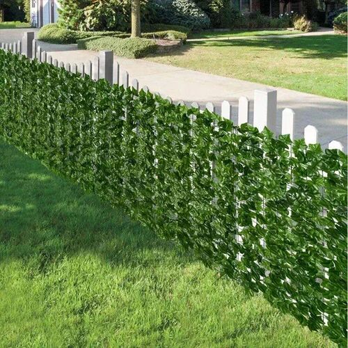 Artificial Ivy Hedge Green Leaf Fence Panels Faux Privacy Fe
