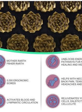 Pranamat Eco Lotus Spike Mat Acupuncture Massage Cushion Kuz