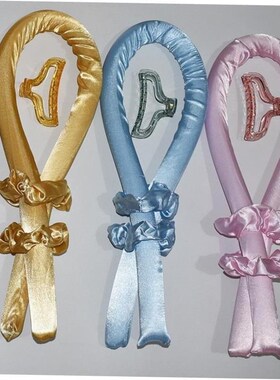 Heatless Curling Rod Headband No Heat Hair Curlers Ribbon