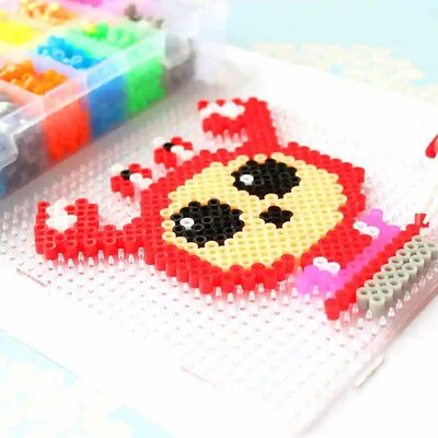 5000pcs large 5mm Hama Beads (2 Template+3 Iron Paper+2 Twee