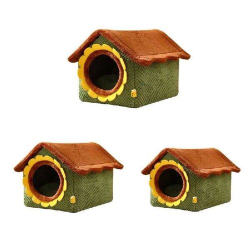 Sweet Cat Bed Warm Pet Tent Cosy Kitten Lounger Cushions