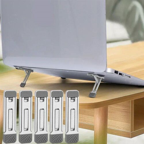 Laptop Stand Aluminum Alloy  Folding Holder 3 Height Adjustm
