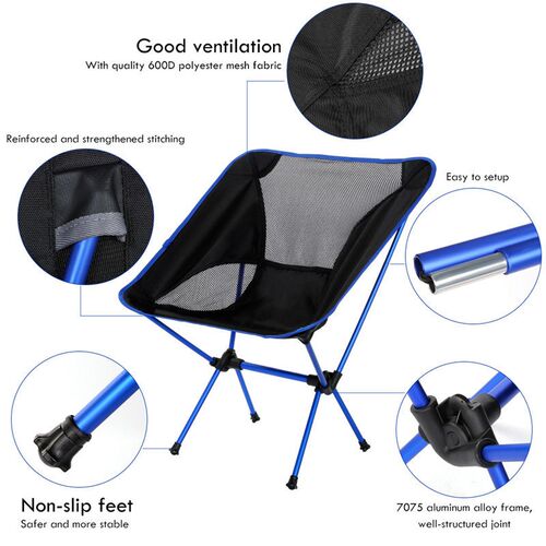 Portable Camping Beach Chair Lightweight Folding Fishing Out