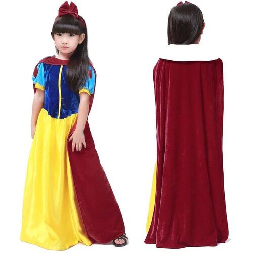 Adult Kids Cosplay Snow White Dress Costumes Snow Queen Cost