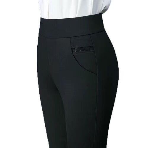 LPOWSS  Style Women Trousers High Waist Pants Casual Pencil