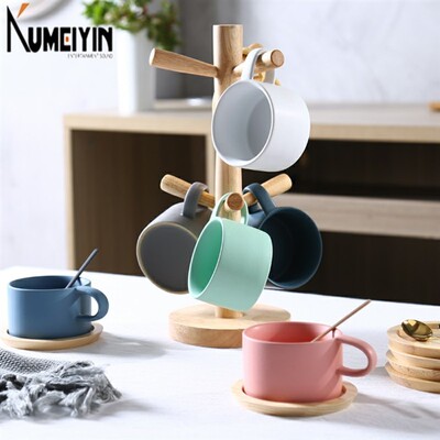 Luxury coffee set small household porcelain mug cup saucer
