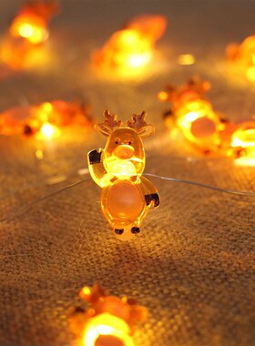 Christmas ree String Lights Santa Claus Snowman Elk Garland