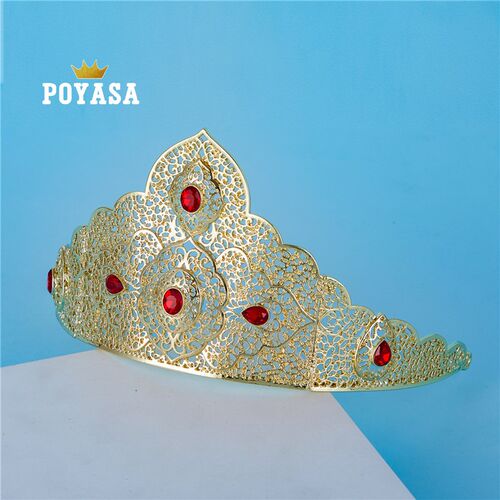 2023 AUG Crystal Flower Bridal Crown  For Women New Tiaras B