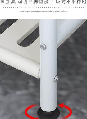 Kitchen storage rack bathroom Shelf Trolley iron shelves跨境