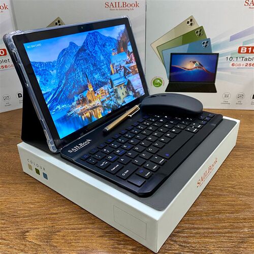 10.1 inch Pad Tablet Pc Book 5G WIFI SIM with keyboard mouse
